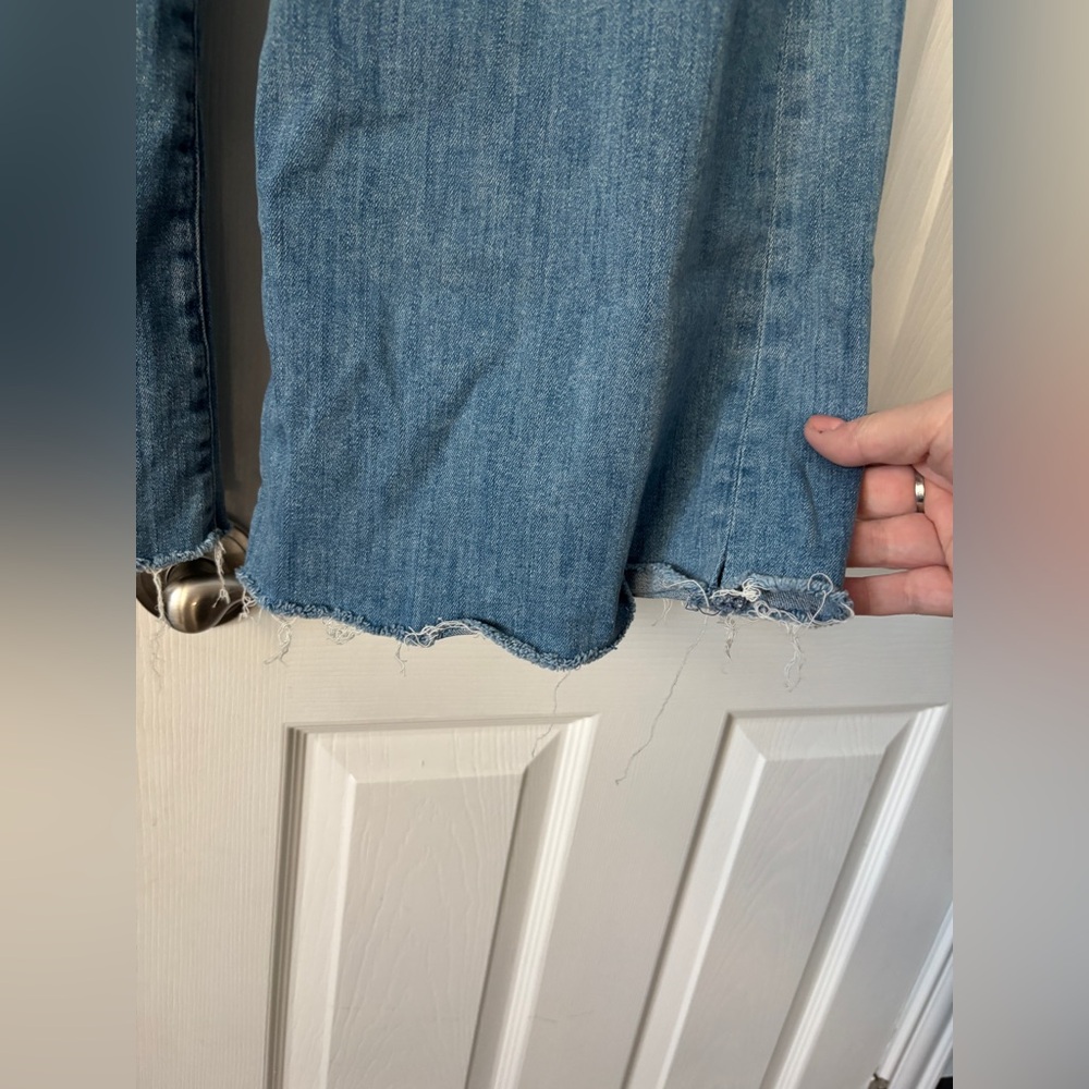 NWOT Mother Jeans : The Roller Crop Snippet Fray - Picture 2 of 12
